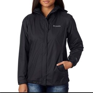 Columbia black rain jacket